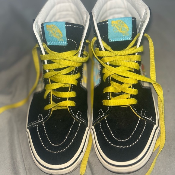 Vans Kids Black and Yellow High-Top Sneakers - Picture 1 of 8